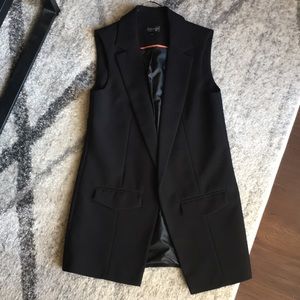 Topshop Long Tuxedo Vest
